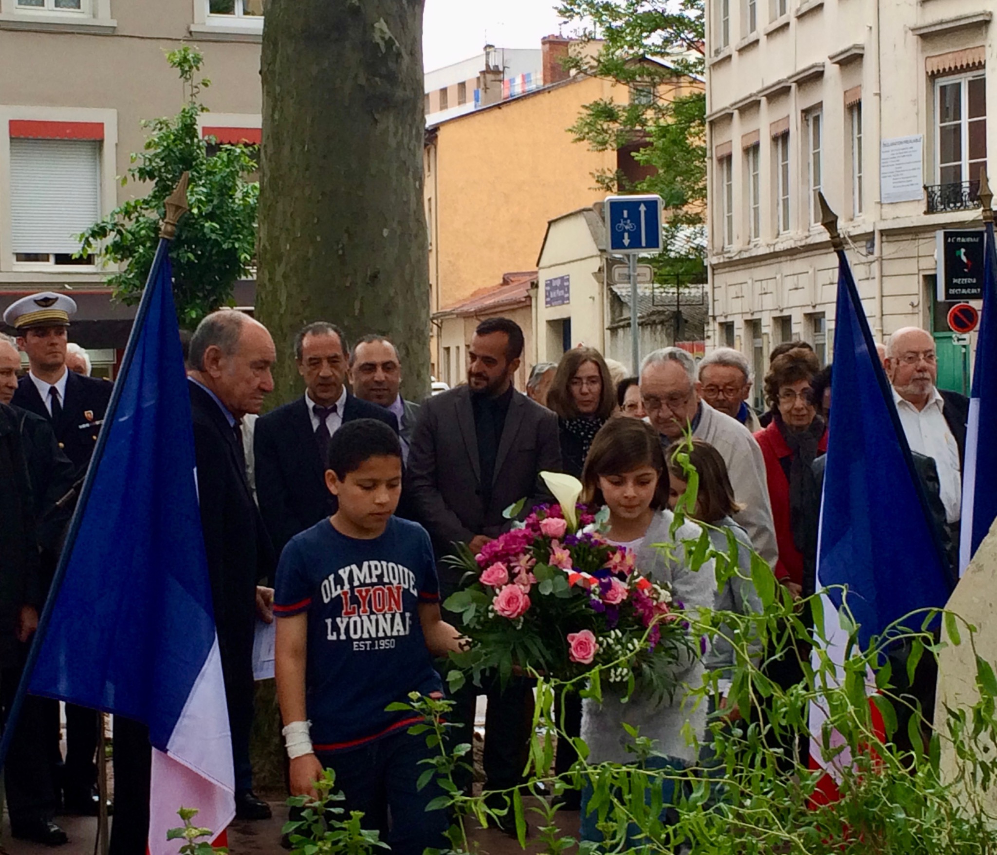 Cérémonie de commémoration du 8 mai 2015 à Lyon 9e