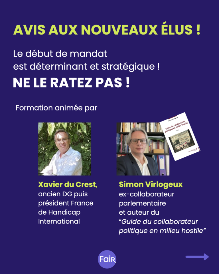 Une nouvelle formation pour votre début de mandat